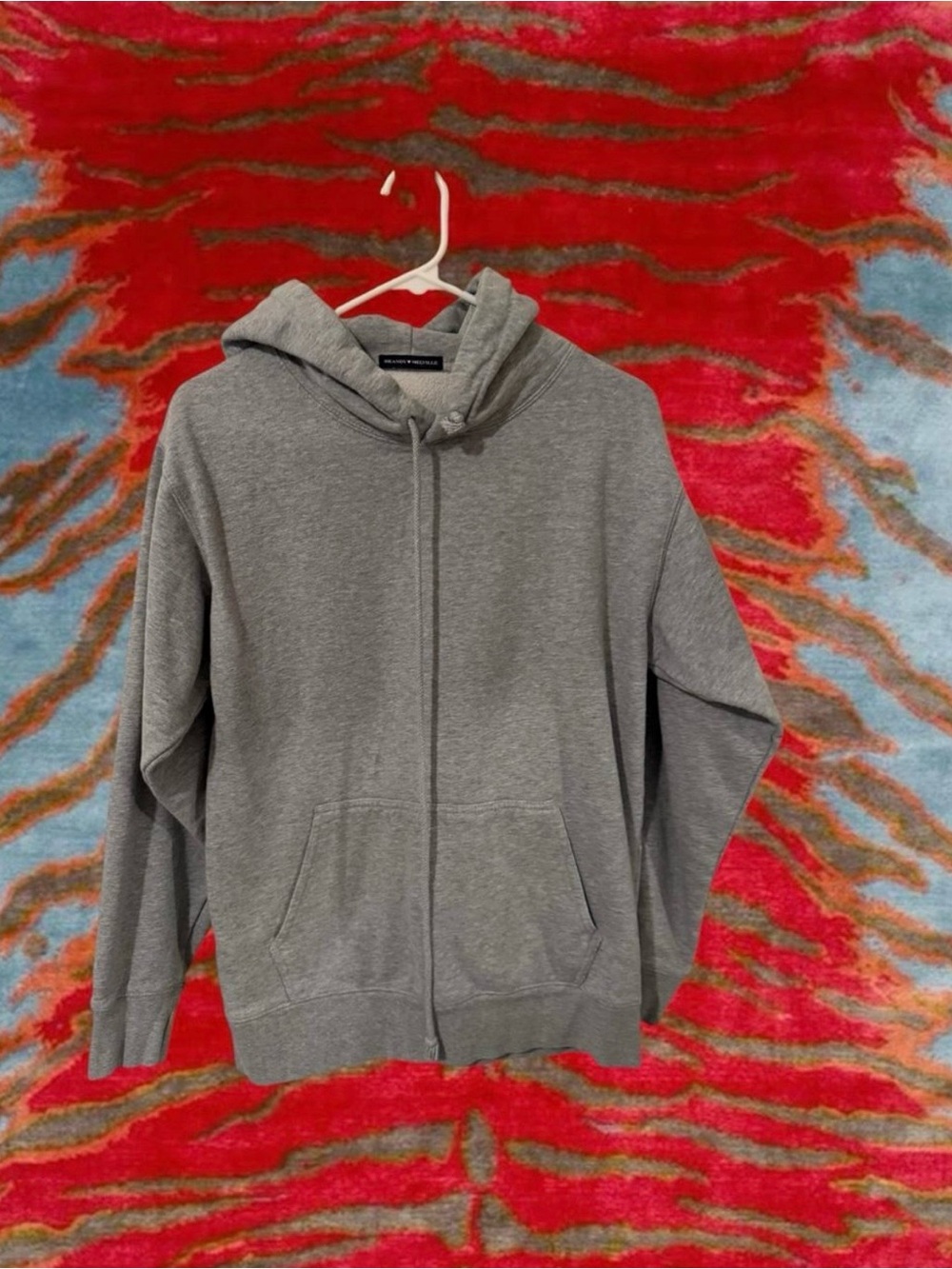 Grey Hoodie with Drawstring